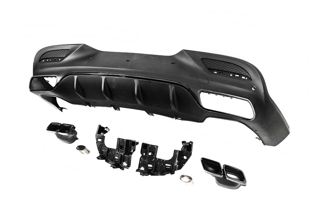 Rear diffuser with tips Black (GLE63 design) for Mercedes GLE coupe C292 2015-2019 - image 3