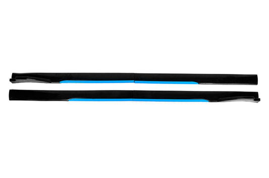 Universal overlays on side sills Niken Blue (ABS) (4pcs) - Reelken Auto