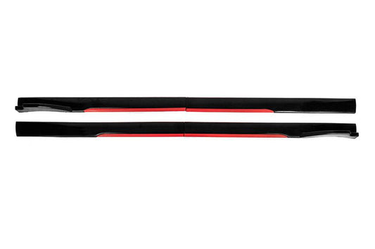Universal covers on side sills Niken Red (ABS) (4pcs) - Reelken Auto