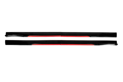 Universal Side Skirt Extensions Niken Red (ABS) (4pcs) - image 3