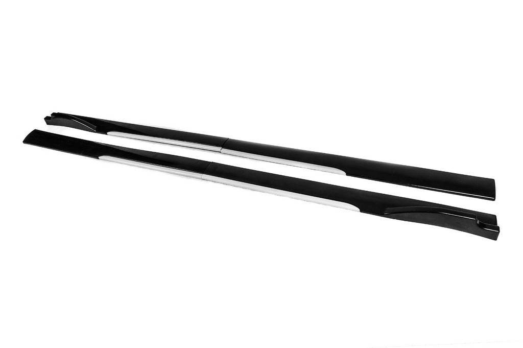 Universal overlays on side sills Niken White (ABS) (4pcs) - Reelken Auto