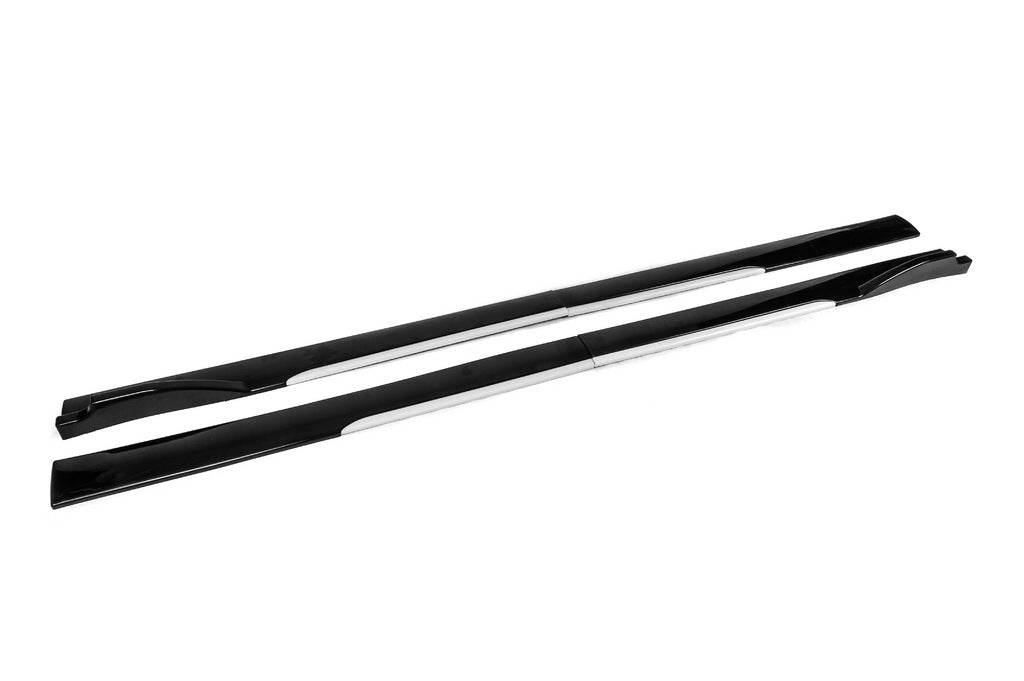 Universal overlays on side sills Niken White (ABS) (4pcs) - Reelken Auto