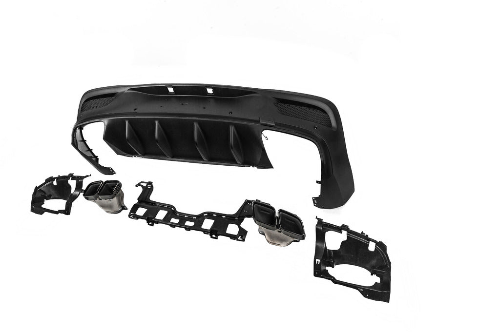 Rear diffuser with tips Black (GLE63 design) for Mercedes GLE coupe C167 2019- - image 3