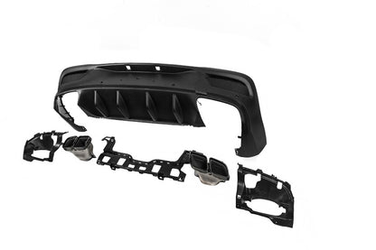 Rear diffuser with tips Black (GLE63 design) for Mercedes GLE coupe C167 2019- - image 3