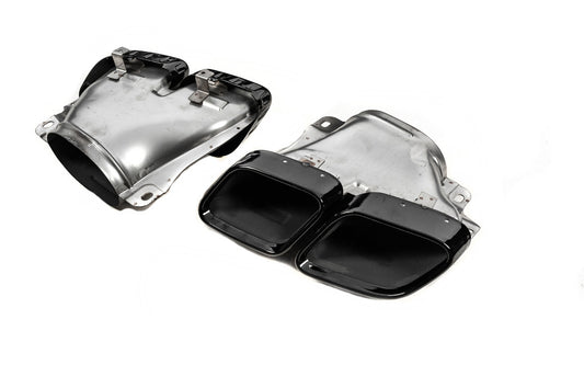 Rear diffuser with tips Black (GLE63 design) for Mercedes GLE coupe C167 2019- - image 2