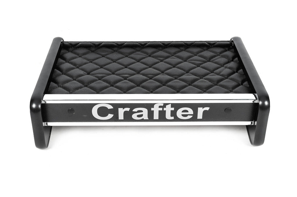 Dashboard Shelf (Black with Black Stitching) for Volkswagen Crafter 2016- - image 1