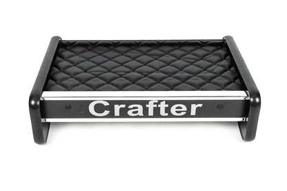 Dashboard Shelf (Black with Black Stitching) for Volkswagen Crafter 2016- - image 1