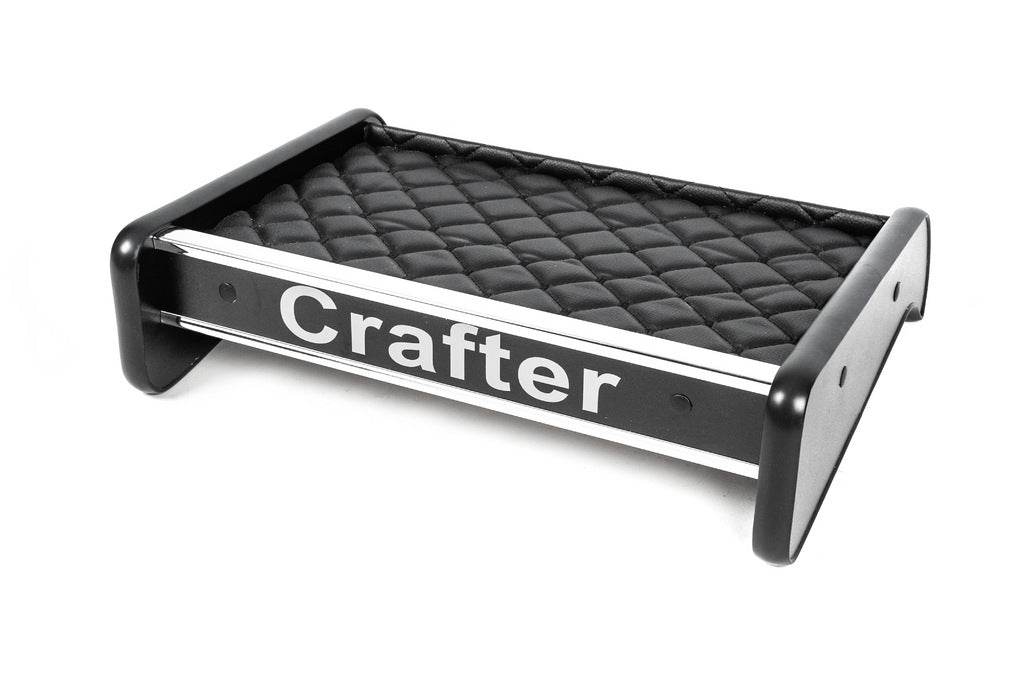 Shelf on the panel (Black with black thread) for Volkswagen Crafter 2016- - Reelken Auto