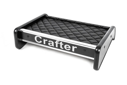 Shelf on the panel (Black with black thread) for Volkswagen Crafter 2016- - Reelken Auto
