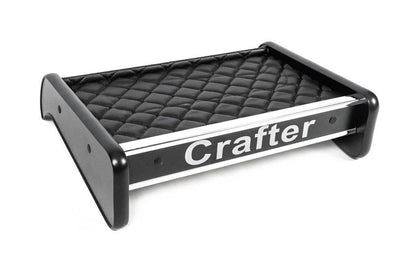 Shelf on the panel (Black with black thread) for Volkswagen Crafter 2016- - Reelken Auto