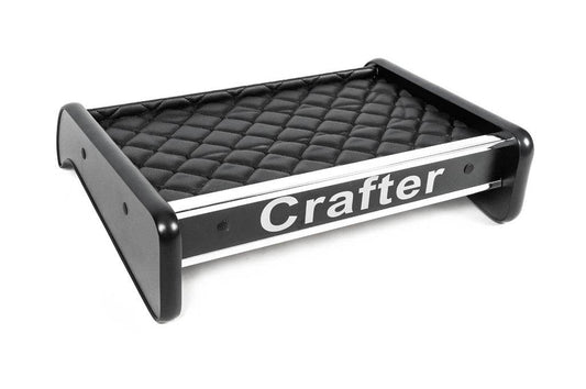 Shelf on the panel (Black with black thread) for Volkswagen Crafter 2016- - Reelken Auto