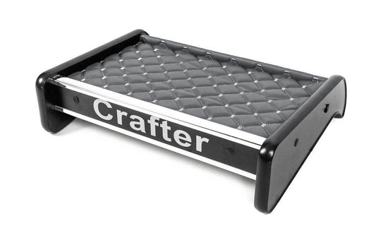 Shelf on the panel (Gray with gray thread) for Volkswagen Crafter 2016- - Reelken Auto
