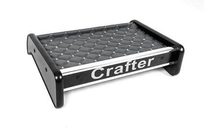 Shelf on the panel (Gray with gray thread) for Volkswagen Crafter 2016- - Reelken Auto