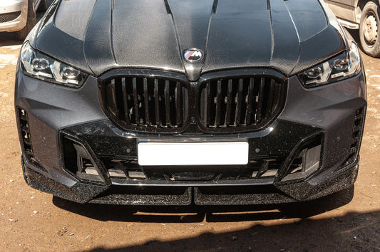 Kidney Grilles 1 Bar (2023+, Gloss Black) for BMW X5 G05 2019–2026 - image 1
