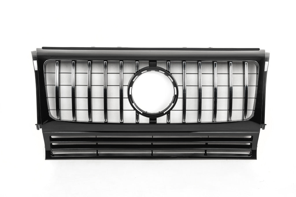 Front grille (GT, with chrome stripes) for Mercedes G class W463 1990-2018 - image 2