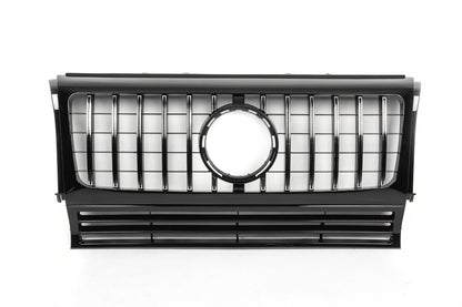 Front grille (GT, with chrome stripes) for Mercedes G class W463 1990-2018 - image 2