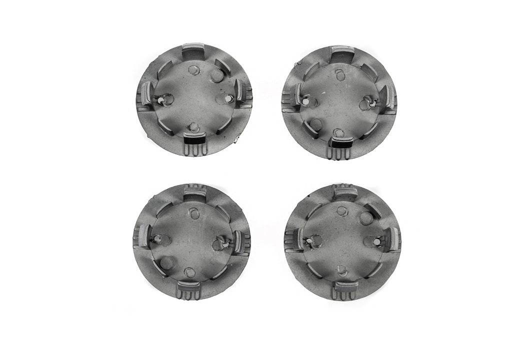 Wheel caps 55/43mm op5543b (black, 4 pcs.) for Opel - Reelken Auto