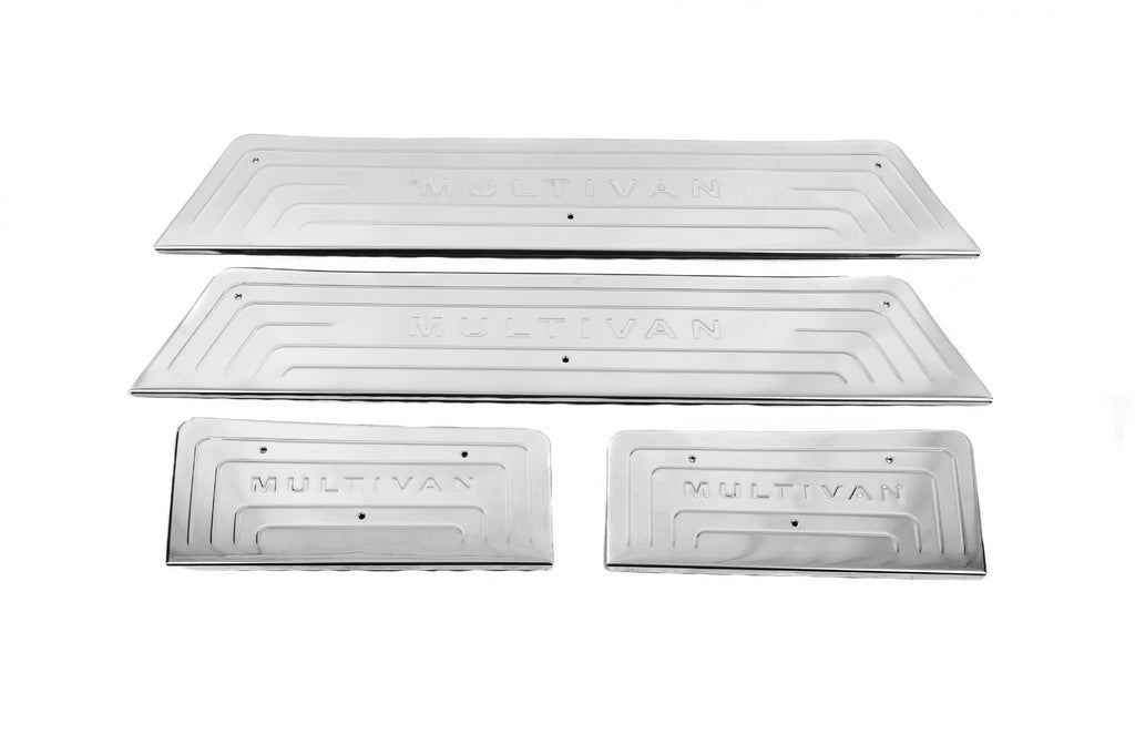 Stainless Steel Door Sill Protectors OmsaLine for Volkswagen T5 2010-2015 - image 8