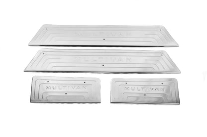 Stainless Steel Door Sill Protectors OmsaLine for Volkswagen T5 2010-2015 - image 8