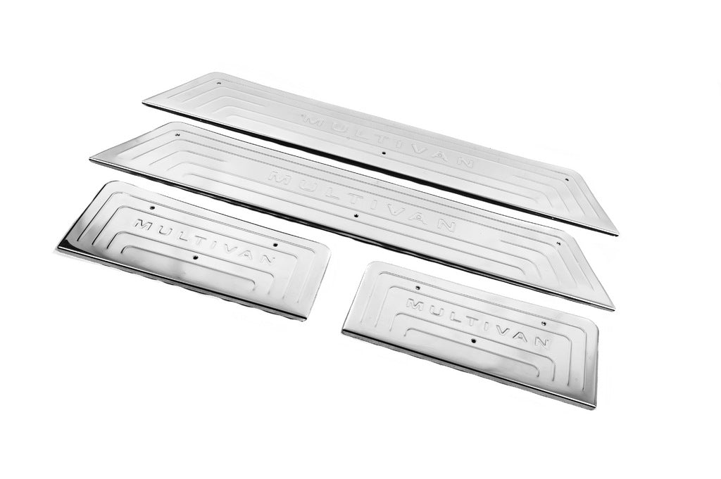 Stainless Steel Door Sill Protectors OmsaLine for Volkswagen T5 2010-2015 - image 9