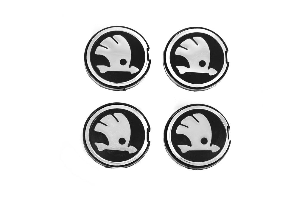 Wheel center caps 56/52mm sk5652 (4 pcs) for Skoda - image 1