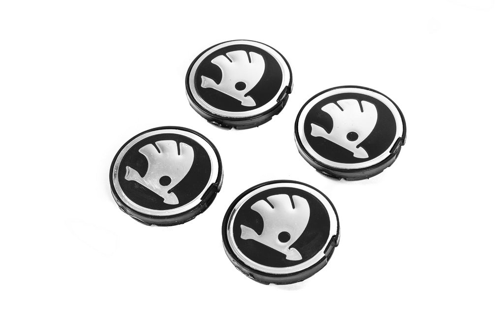 Wheel center caps 56/52mm sk5652 (4 pcs) for Skoda - image 2
