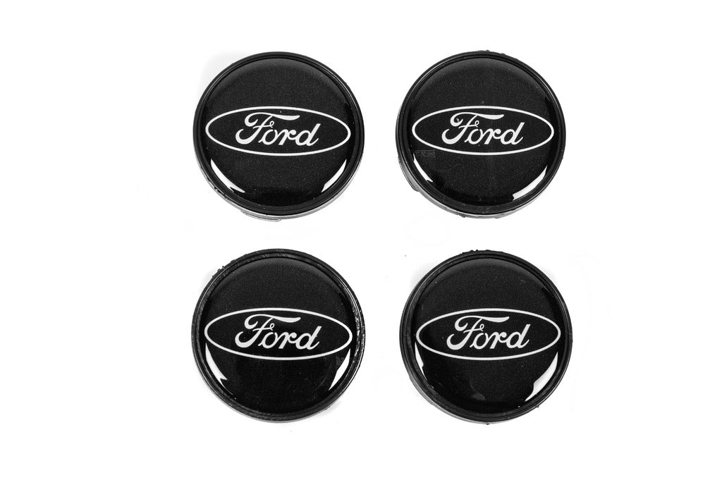Wheel Center Caps 53/51mm Black frd5351b (4 pcs) for Ford - image 1