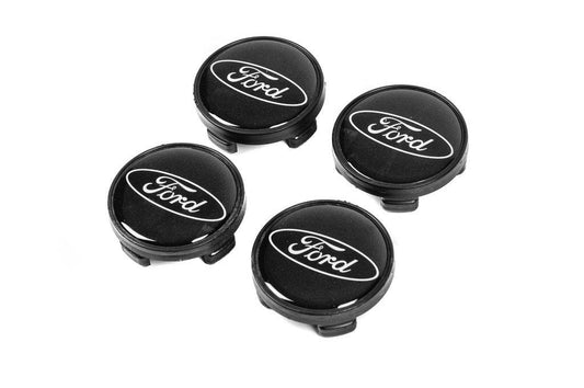 Wheel caps 53/51mm black frd5351b (4 pcs) for Ford - Reelken Auto