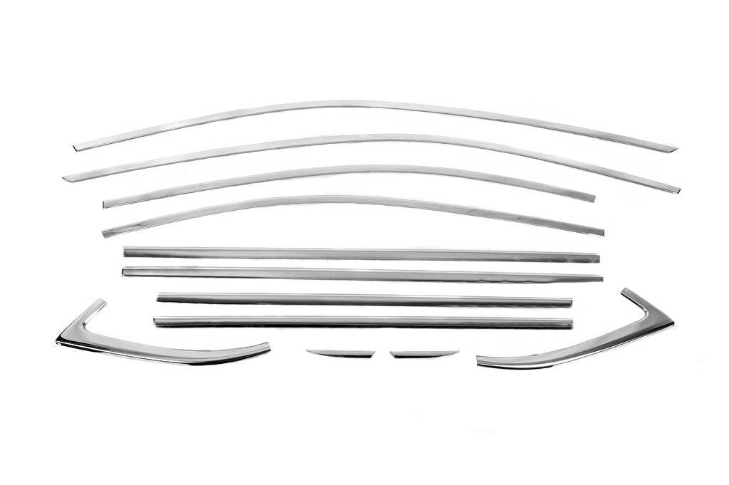 Complete edging of windows (stainless steel) for Skoda Superb 2015-2024 - Reelken Auto