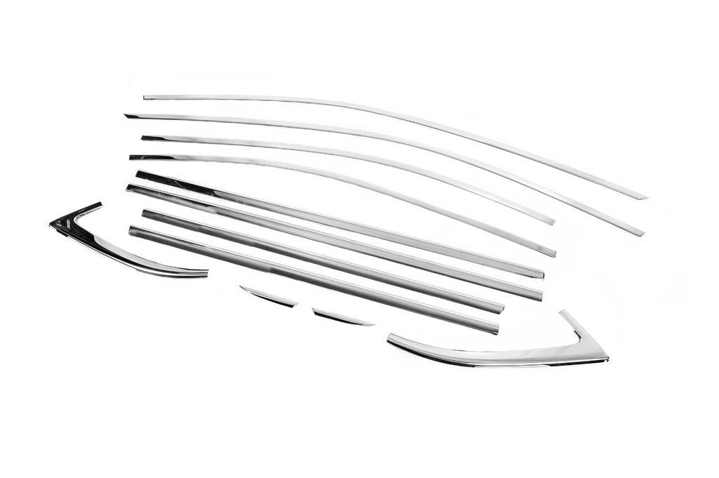 Complete edging of windows (stainless steel) for Skoda Superb 2015-2024 - Reelken Auto