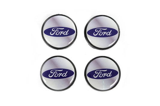 Wheel caps 53/51mm gray frd5351g (4 pcs) for Ford - Reelken Auto