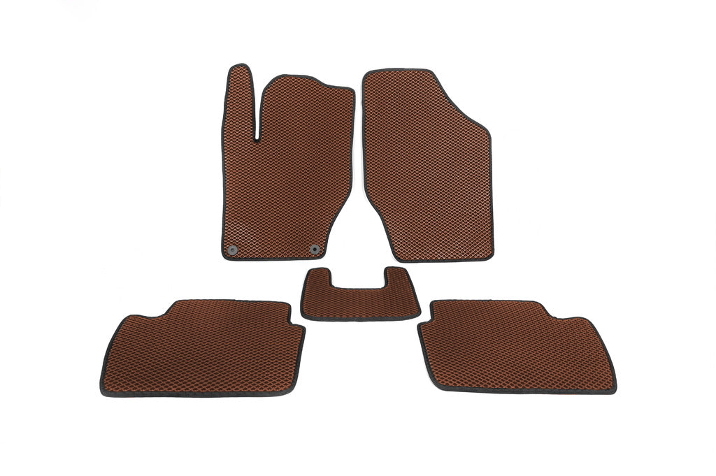 EVA Floor Mats (Brown) for Citroen C-4 2010-2018 - image 1