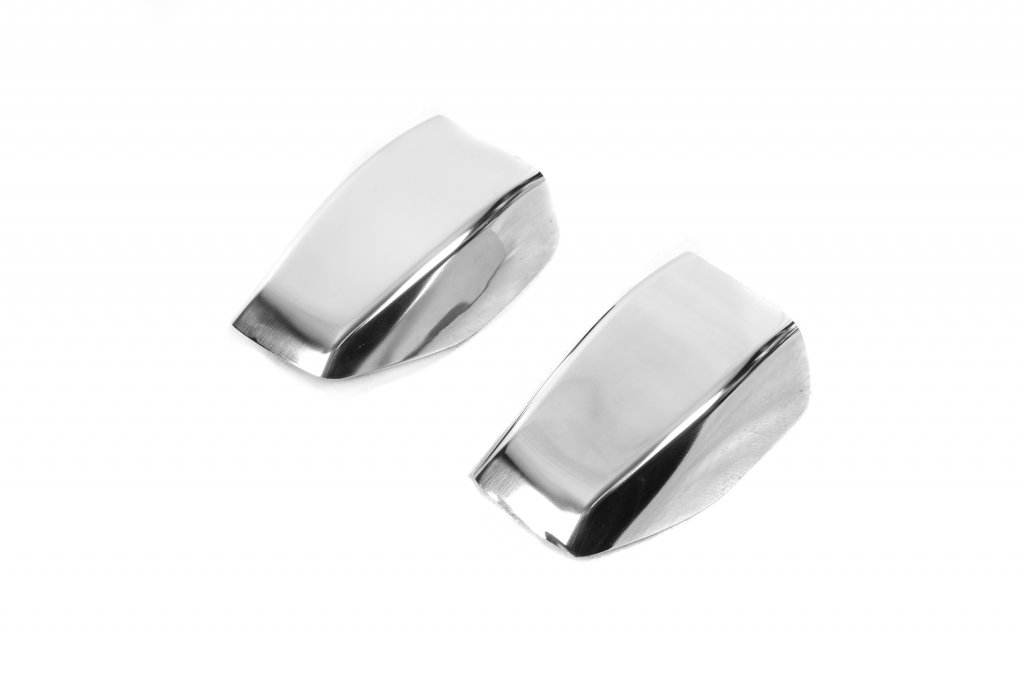 Rear door hinge covers (2 pcs., stainless steel) for Toyota Proace City - Reelken Auto