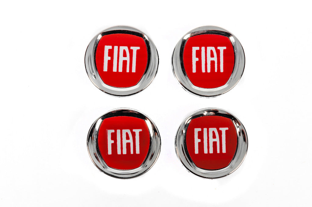 Wheel center caps for original rims 49/42.5 mm V-1 (set of 4) for Fiat - image 1