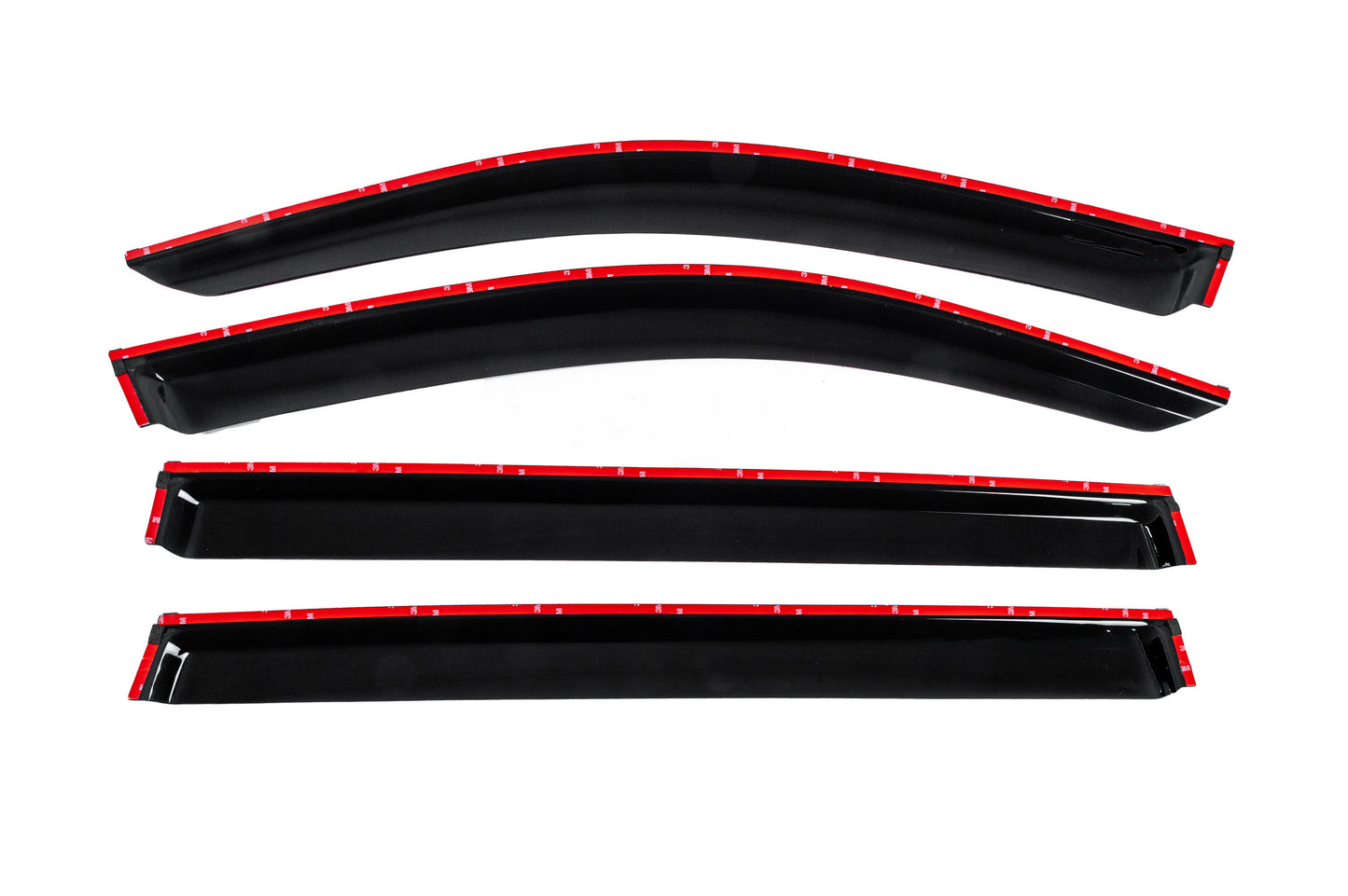 Window deflectors with chrome trim Allspace LWB (4 pcs, HIC) for Volkswagen Tiguan 2016-2023 - image 4