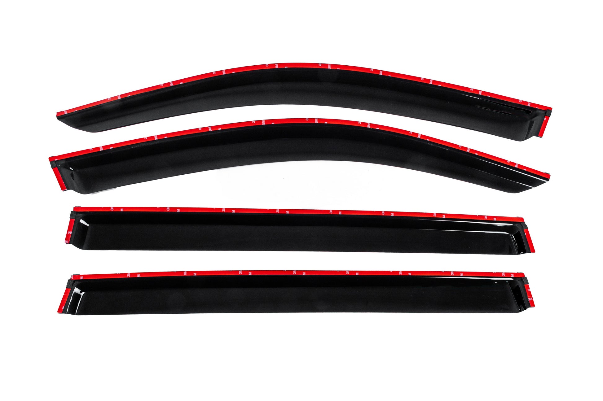 Window deflectors with chrome trim Allspace LWB (4 pcs, HIC) for Volkswagen Tiguan 2016-2023 - image 4