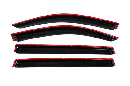 Window deflectors with chrome trim Allspace LWB (4 pcs, HIC) for Volkswagen Tiguan 2016-2023 - image 4