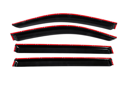Window deflectors with chrome trim Allspace LWB (4 pcs, HIC) for Volkswagen Tiguan 2016-2023 - image 4