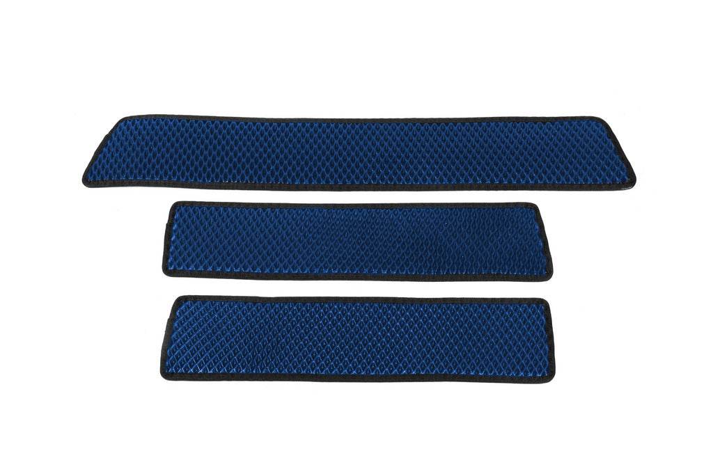 Doormats (3 pcs., EVA, Blue) for Mercedes Vito / V-class W447 2014↗ year - Reelken Auto