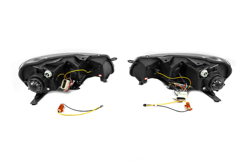 Front Headlights Black (2 pcs, LED) for Volkswagen Golf 6 2008-2014 - image 4
