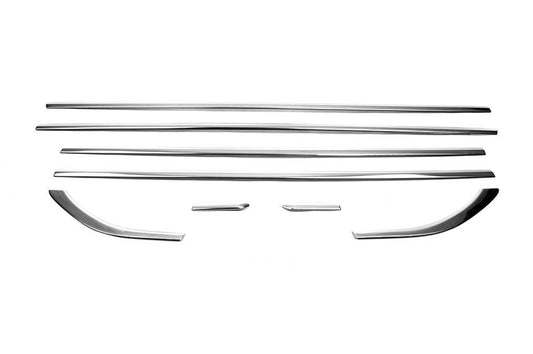 Bottom edging of glass (8 pieces, stainless steel) for Ford Mondeo 2014-2022 - Reelken Auto