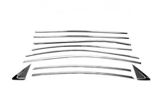 Full glass bezel (10 pcs, stainless steel.) for Hyundai Elantra (MD/UD) 2011-2015 - Reelken Auto