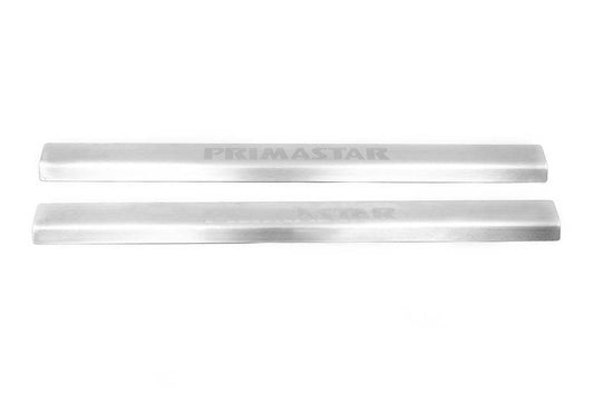 Thresholds on the eaves Laser-style (2 pieces, steel) for Nissan Primastar 2002-2014 - Reelken Auto