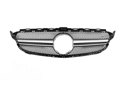 Front grill AMG Silver for Mercedes C-class W205 2014-2021 - image 7