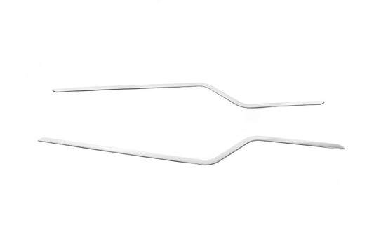 Outlining windows (2 pcs, stainless steel.) for Ford Transit 2000-2014 - image 2