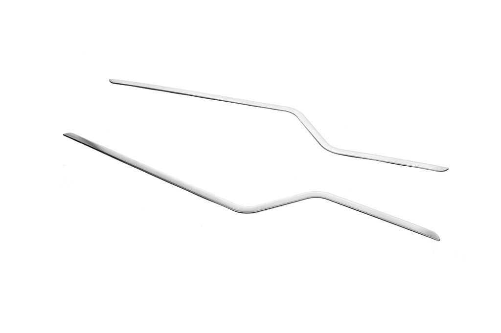 Outlining windows (2 pcs, stainless steel.) for Ford Transit 2000-2014 - image 3