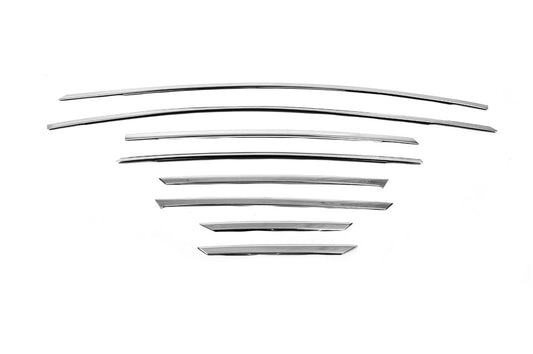 The top edging of the glass (8 pieces, stainless steel) for Ford Focus III 2011-2017 - image 2
