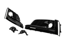 Fog light grilles with fog lamp (2016-2019, 2 pcs, Black) for Audi A5 2016-2025 - image 2