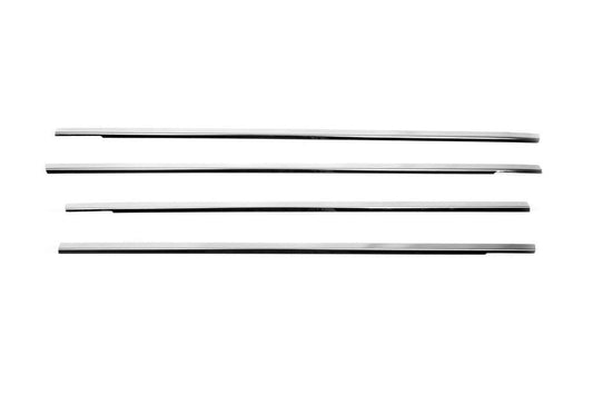 Outside border windows (4 pcs, stainless steel) for Ford Focus I 1998-2005 - Reelken Auto