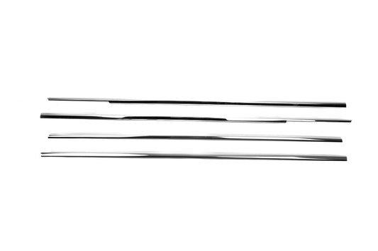 Exterior window trim stainless steel (4 pcs) for Honda Civic Sedan VII 2001-2006 - image 2